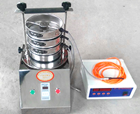 试验筛多用于实验筛物料筛分使用，筛分效果比较明显，每层筛框都是有不同的筛分孔径控制物料的精度大小，同时具有定时功能。