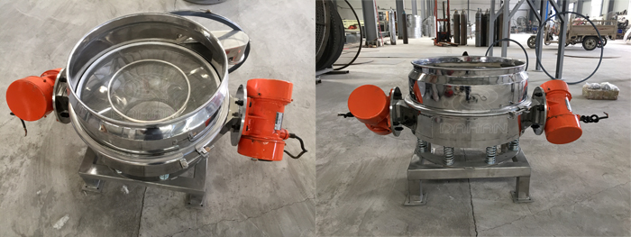 面粉丝瓜视频黄片地址粉机细节：筛网展示，振动电机展示。