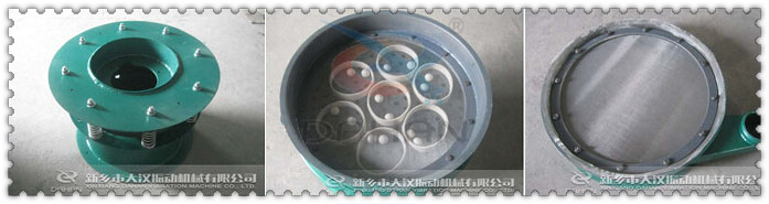 600型两层碳钢丝瓜视频黄片地址主要振动结构：振动底座，筛网弹跳球挡球环。