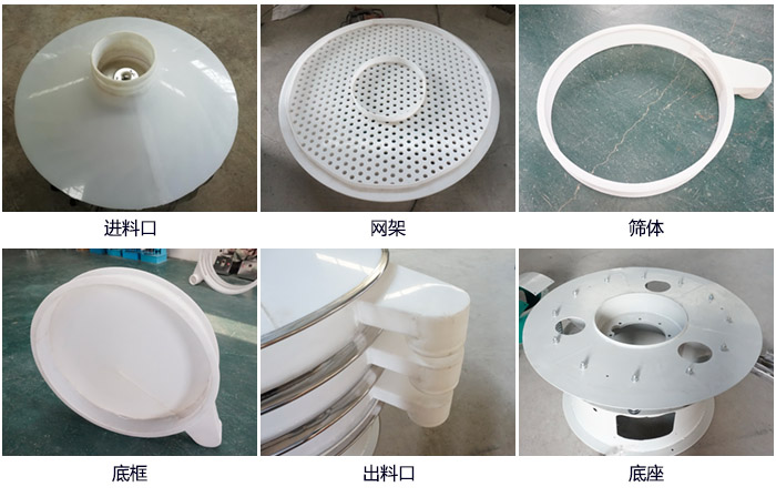 600型聚丙烯丝瓜视频黄片地址细节展示：进料口，网架，出料口，底框，框体。