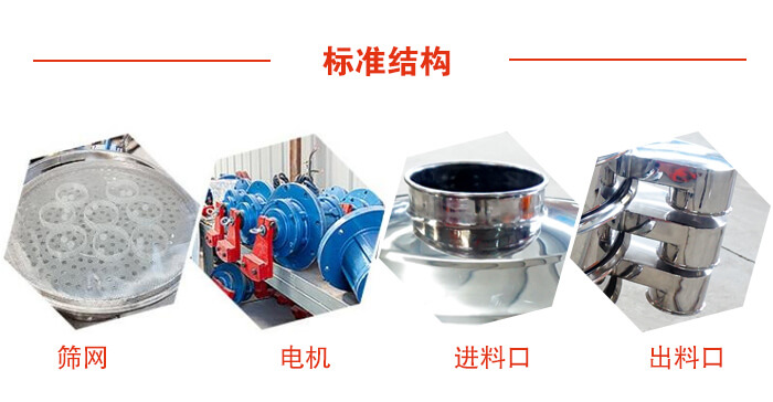标准筛，筛网，电机，进料口，出料口